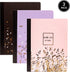 Pukka Pad, Composition Notebooks - 3 Pack of Journals Featuring 140 Pages of College Ruled 80GSM Paper with Sturdy Cover Stock - 9.75 x 7.5in - Rochelle and Jess