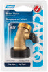 Camco Solid Brass Drinking Water Valve, 45 Degree, Garden Hose Connections (20173)