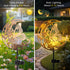 JOBOSI Solar Butterfly Floor Lamp, Waterproof Outdoor Solar Light for Garden, Yard, Patio Decor, Auto On/Off