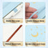 CAGIE Lined Journal Notebook for Work, 196 Pages, Medium 5.7" x 8.3", Hardcover with Pen Loop, Sky Blue