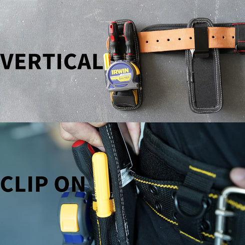 Small Tool Holder, Min Work Organizer Tool Pouch and Knife Holder with Snap Clip by MELOTOUGH