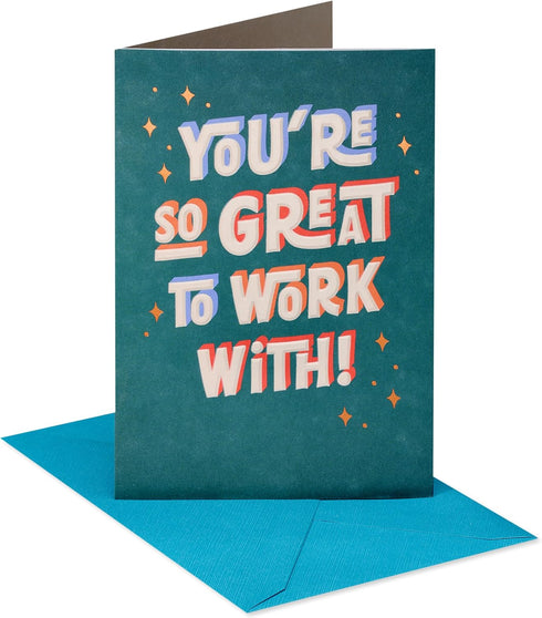 American Greetings Thank You Card for Coworker (Can't Thank You Enough)