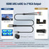 Veeloon 2 3 Splitter,192KHz PCM HDMI ARC to RCA Audio Extractor Converter Cable FT for TV to Soundbar,USB Powered