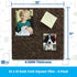 Flipside FLP12058 Dark Cork Tiles, 12" x 12", Pack of 4, Brown Cork for Bulletin Board