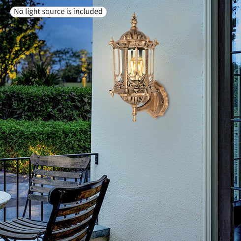 WDZCZDoo Outdoor Wall Lamp, Retro Light Fixture Wall Mount Dusk to Dawn Light for Outside, Front Porch Lights