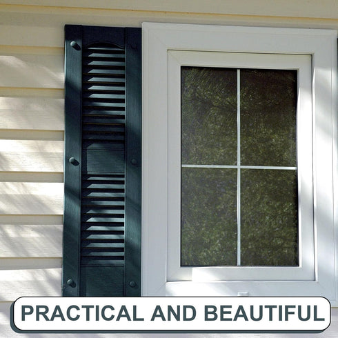 Blulu 36 3 Inch Pcs Vinyl Shutter Fastener Window Panel Peg Lok Pin Pegs Screws Shutter Spikes Anchor (Forest Green)