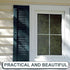 Blulu 36 3 Inch Pcs Vinyl Shutter Fastener Window Panel Peg Lok Pin Pegs Screws Shutter Spikes Anchor (Forest Green)