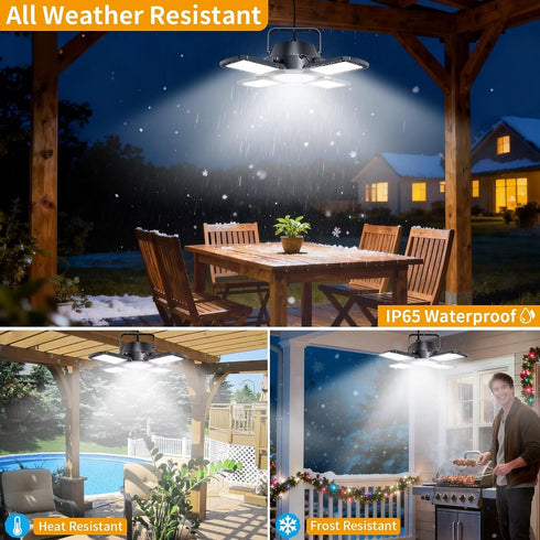 176 4 1 4 Auzev Solar Shed Light Indoor Outdoor Upgrade LED and Heads Solar Powered Motion Sensor Pandent Daytime Work