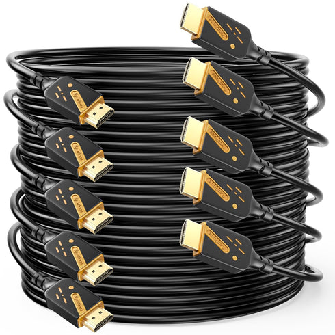 4K HDMI Cables 10 FT 5-Pack, 18Gbps High Speed HDMI 2.0 Cord