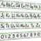 gisgfim 12 Pieces Cactus Alphabet Bulletin Board Strips Set, ABC Alphabet Banner & Number Border for Classroom,