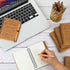 Yeaqee 30 Sets Inspirational Notebook, Bulk Notepad with Motivational Bamboo Ballpoint Pen for Employee Retirement Gift