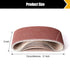 21 Pack Sanding Belts, 3 x 21 Inch for Belt Sander, 40/60/80/120/180/240/400 Grits Assortment for Woodworking