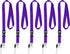Wisdompro Office Lanyard, 5pcs 23 inch Polyester Neck Strap with Detachable Buckle for Phones, Purple