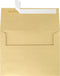 LUXPaper A6 Invitation Envelopes | 4 3/4" x 6 1/2" | Blonde Metallic | 80lb. Text | 50 Qty | Peel & Press