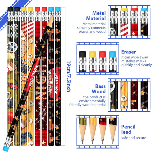 Sherr 36 Pcs Back to School Pencils, Holiday Pencils Bulk for Kids, First Day School Pencils