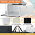 4 Commercial Maxcheck Pcs XXXL Insulated Food Delivery Bags with Removable Hard Bottom Foldable and Reusable Grocery