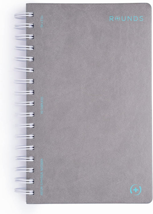 H&P Notebook, Medical History and Physical Notebook, 110 Templates, Minimalist Leather Cover