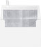 LUXPaper A4 Foil Lined Invitation Envelopes | Peel & Press | White w/Silver LUX Lining | 4 1/4" x 6 1/4" | 50 Qty
