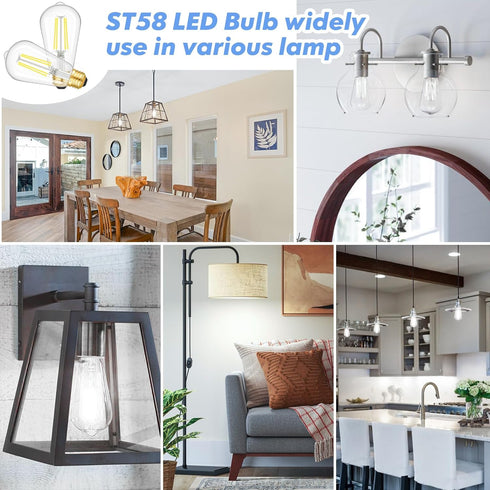 6-Pack Dimmable LED Light Bulbs, 7W 60W Equivalent, 900LM Ultra Bright, 5000K Daylight White, E26 Base