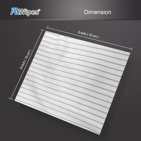 (6"x6") 100pcs AAWipes Cleanroom Wipe Cloths (Grade A) - Safe Electrostatic Discharge (ESD) Polyester Wiper Special
