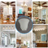 2 Pack 2-1/8-Inch G0016 Frosted Ribbed Glass Shade, Bell Shaped Light Fixture Replacement Globe or Cover with Fitter