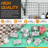 30 Sets Stainless Steel Gridwall Joining Clip Connectors, Grid Panel Joining Clips for Grid Panels