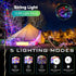 32.8FT 8 Camping String Lights, Quick Storage Rechargeable Tent Lighting String with Lighting Modes, Waterprof Portable
