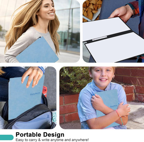 Portable Whiteboard, Mini A5 Dry Erase Notebook for Business Meetings, Office, Home Use