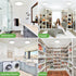 9 Inch 24W 2400lm 3 3000k/4500k/6000K (1Pack, zemty LED Ceiling Light Flush Mount Super Slim Ceiling Lights with Color