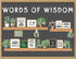 Bookshelf Bulletin Board Set, 45 Pcs Classroom Bulletin Board Decorations Inspirational Cutouts