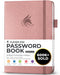 Clever Fox Password Book with Alphabetical Tabs, Internet Address Organizer Logbook, Medium Keeper for Website Logins