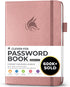 Clever Fox Password Book with Alphabetical Tabs, Internet Address Organizer Logbook, Medium Keeper for Website Logins