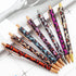 PASISIBICK 8 Pieces Girly Leopard Writing Pens, Cute Glitter Ballpoint Pens, Black Ink, Medium Point