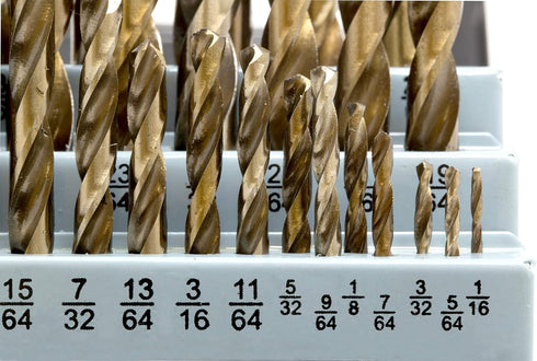WEN DB291A 29 Piece Gold Oxide HSS Drill Bit Set - Includes Carrying Case