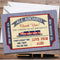 The Card Zoo Blue & Red Boarding Pass Train Party Thank You Cards