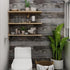 Yun-aeon Gray Wood Peel and Stick Wallpaper 17.3" X 236" Self-Adhesive for Bathroom and Furniture Renovation