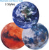 JIAMI HOME 3 Pack 7.9" Fun Planetary Mouse Pads Earth Moon Mars Cute MouseMat for Home Office Work Desk Computer Laptop