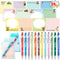 Funny Coworker Gifts, Pens with Inspirational Sayings + Sticky Notes, Work Gift Bulk for Adults, Office Supplies Set