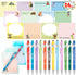 Funny Coworker Gifts, Pens with Inspirational Sayings + Sticky Notes, Work Gift Bulk for Adults, Office Supplies Set