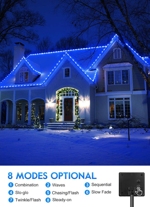 39FT 100 8 Brightown Solar String Lights Outdoor, LED Rope Lights Solar Powered with Lighting Modes, Waterproof Solar