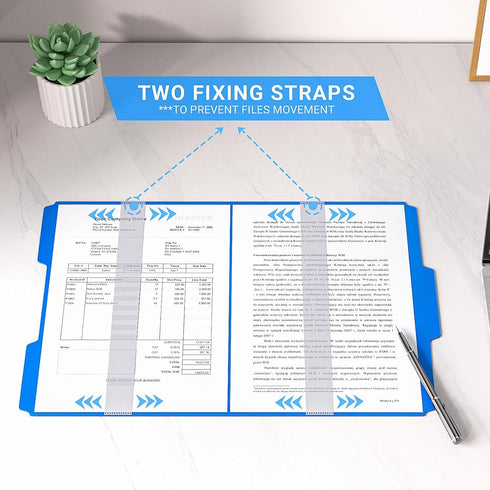 Plastic Manila File Folders 24 Pack, Heavy Duty Letter Size 1/3 Cut Erasable Tabs, 3 Tab Filing Folder for Office,