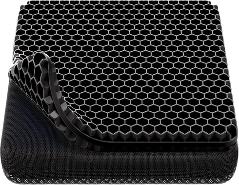 OMCOZY Gel Seat Cushion, Cooling Thick Big Breathable Honeycomb Design Absorbs Pressure Points