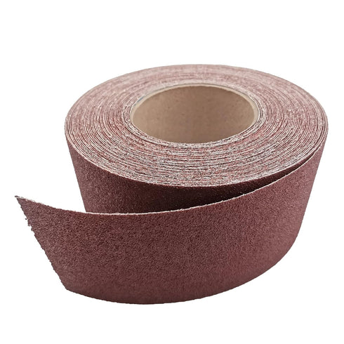 80 Grit Sandpaper Roll, 3 Inch x 49 Feet Continuous Emery Cloth Roll for Metalworking, Woodworker, Automotive, Plumbing