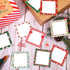 Whaline 9Pcs Christmas Sticky Notes, Red Green Christmas Elements Design for Holiday Home Office Classroom Supplies