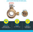 SharkBite 3/4 Inch Crimp Ball Valve with Drain - Brass Plumbing Fitting for PEX Pipe, PE-RT, 24613LFA