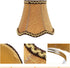 Bulb 5 5 X4. 7 Inch, minkissy Cloth Lamp Shade Vintage Lamp Shade Clip On for Table Lamp/Floor Lamp, X Bronze