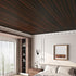 15.8"x80" FunStick Brown Slats Wood Wallpaper Peel and Stick Removable Walnut Wood Contact Paper for Cabinets Peel