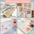 Potanro 1750Pcs Transparent Sticky Tabs, Round Clear Repositionable Page Markers for Office and Aesthetic Bible Supplies