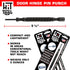 Door Hinge Pin Removal Tool Spring Driven Remover with Steel Faced Hammer Punch Set.