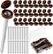 Zhengmy 24 Set 3 Inch Shutter Fasteners Shutter Pins Screws and Caps Bulk